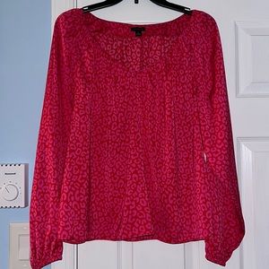 Red Ann Taylor Blouse